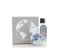 ASHLEIGH & BURWOOD Fragrance Lamp Gift Set - Frosted Earth Fragrance 250ml - Air Purifying, Long Lasting Scent - Mosaic Lamp Included - Fresh Coastal Scent (Includes Tidal Earth Lamp)