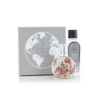 ASHLEIGH & BURWOOD | Magma red Gift Set | Hand Crafted Earth’s Magma Lamp & Frosted Earth Fragrance 250ml