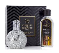 ASHLEIGH & BURWOOD Small Fragrance Lamp Gift Set-Twinkle Star & Moroccan Spice, Silver