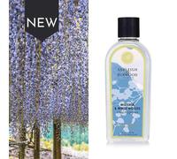 ASHLEIGH & BURWOOD | Wisteria & White Woods Lamp Fragrance | 500 ml | Made in the UK | Floral Scent