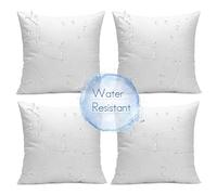 Ashler Set of 4 Hypoallergenic Water Resistant Pillow Inserts Standard Square Polyester Sham 16"x16"