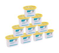 Ashley 10x Scented Interior Dehumidifiers - 0.5L Vanilla Anti-Mould Damp Trap in Yellow Ashley Yellow