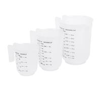 Ashley 3pc Plastic Measuring Jug Set - White Ashley White