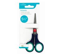1x Black 14cm Stainless Steel Scissors - Multi-Purpose Home Office Kitchen Paper Cutting Craft Sewing Shears Set - by Ashley