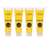 Ashley Acrylic Paints - 100Ml - Yellow - Pack Of 4