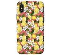 Ashley Benson Fresh Lemons and Flowers Colorful Summer Case for iPhone X/XS