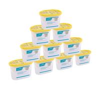 Ashley Dehumidifier 500ml Pack of 10 - Vanilla - Interior Condensation Moisture Remover Mildew Absorber for Damp, Mould, Kitchen, Caravan, Car, Home, Bedroom, Wardrobe, Garage, Bathroom, Basement