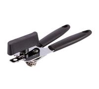 1x Black Deluxe Metal Can Opener - Manual Butterfly Kitchen Tin Bottle Jar Lid Remover Tool - by Ashley