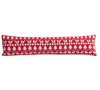 Ashley Mills Christmas Snowman Presents Red Home Draught Excluder Chenille Draught Stopper (Red Robin)
