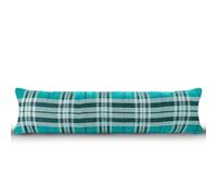 Ashley Mills Christmas Snowman Presents Red Home Draught Excluder Chenille Draught Stopper (Tartan Check Teal)