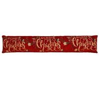 Ashley Mills Christmas Snowman Presents Red Home Draught Excluder Chenille Draught Stopper (Xmas Floral)