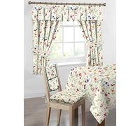 Ashley Mills Gingham Check Classical Kitchen Tablecloth Square Rectangle Round (Fruits, 52" x 52")