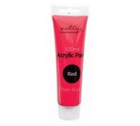 Ashley Non-Toxic Acrylic Paint - 100ml in Red Ashley Red
