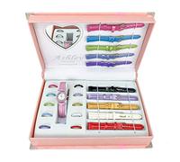 Ashley Princess Cutest Petite Tiny Watch Case - Ladies Interchangeable Watch Set Bands and Bezels to Mix and Match. Very Dainty Look - Perfect to Match All Your Outfits! - Baby Face Sets, L0336 Set