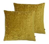 Ashley Wilde Kassaro Twin Pack Feather Filled Cushions, Dijon, 50 x 50cm