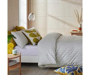 Ashley Wilde Orla Kiely Tiny Stem Light Cool Grey 100% Cotton Bedding (Standard Pillowcase Pair 50cm x 75cm)