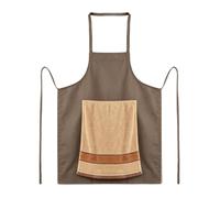 Ashloter Funny Prank Apron for Men with Built-in Chest Towel & Surprise Pocket - Durable Stain-Resistant BBQ Grilling Cooking Apron, Adjustable Fit, Novelty Gag Gift for Christmas & Halloween