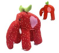 Ashloter Strawberry Elephant Brainrot Teddy Plush, Steal a Italian Brain Rot, Cute Soft Plushies Stuffed Animal Gifts for Adult Fans Decoration