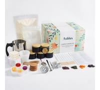 Ashlux Candle Making Kit with Soy and Beeswax, Complete DIY Supplies, Includes Color Dyes, Molds, Dial Thermometer, Easy for Adults and Beginners, Ideal for Art, Craft Gifts and Home Decors