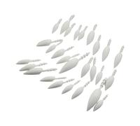 ASHLUYAK Pumpkin Carving Teeth Set with Pointed Stems, Teeth, B | 3D Tooth Shapes, White Decorative Pieces, for Building Toothy Halloween Pumpkin Face