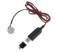 ASHLUYAK USB to 3V CR2032 Dummy Battery Charging Cable with Type-C Adapter Repalce CR2032 3V Battery for CR2032 Powered Devices