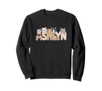 Ashlyn Cat Trees - Personalized Cute Name Word Art Sweatshirt