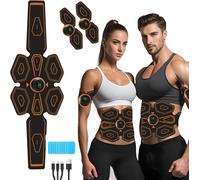 Ashmita EMS Muscle Stimulator,ABS Trainer Muscle Stimulator,with 8 Modes,19 Intensities,Abdominal Arm and Leg Training Belts,is effective in improving muscle strength and endurance