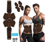 Ashmita Sport EMS Muscle Stimulator,ABS Trainer Muscle Stimulator,with 8 Modes,19 Intensities,Abdominal Arm and Leg Training Belts,is effective in improving muscle strength and endurance