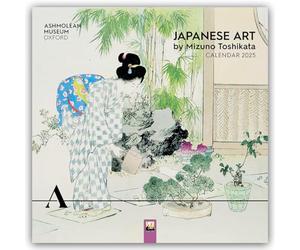 Ashmolean Museum: Japanese Art by Mizuno Toshikata Wall Calendar 2025 (Art Calendar)