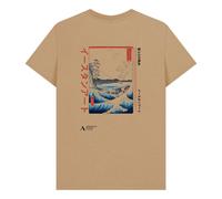 Ashmolean Museum Vintage Wave Unisex T-Shirt in Natural | Size: Medium Ashmolean Museum Natural M