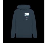 Ashmolean Wave Unisex Hoodie (Front & Back Print) Ashmolean Museum Navy 2XL