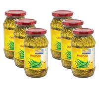 Ashoka Chilli Pickle 480g (Pack of 6) - Perfect as a Side Condiment for Any Indian Dish - Eaten With Indian Dinner or With Indian Breakfast