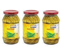Ashoka Chilli Pickle 500g (Pack of 3) - Perfect as a Side Condiment for Any Indian Dish - Eaten With Indian Dinner or With Indian Breakfast