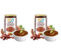 Ashoka Date & Tamarind Chutney 300g (Pack of 2) - Sweet & Tangy Indian Chutney | Ready to Eat Tamarind and Date Sauce | Ideal for Chaat, Samosas, Snacks & Indian Meals