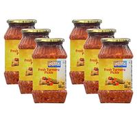 Ashoka Fresh Turmeric Pickle 500g (Pack of 6) - Perfect as a Side Condiment for Any Indian Dish - Eaten With Indian Dinner or With Indian Breakfast