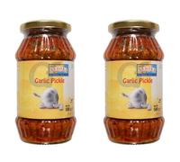 Ashoka Garlic Pickle - 500g (Pack of 2) | Authentic Indian Flavor Burst | Zesty Garlic Infusion | Handcrafted with Fresh Ingredients | Perfect Accompaniment to Meals
