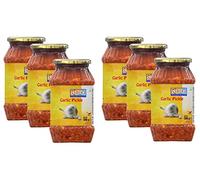 Ashoka Garlic Pickle 500g (Pack of 6) - Perfect as a Side Condiment for Any Indian Dish - Eaten With Indian Dinner or With Indian Breakfast