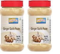 Ashoka Ginger Garlic Paste 1kg - Ready to Use Ginger & Garlic Cooking Paste | Smooth Blend for Indian & Asian Cooking | Ideal for Curries, Marinades, Stir Fries & Everyday Recipes (Pack of 2)