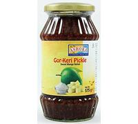 Ashoka Gor-Keri (Sweet Mango Pickle) 575g- Perfect as a Side Condiment for Any Indian Dish - Eaten With Indian Dinner or With Indian Breakfast