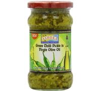 Ashoka Green Chilli Pickle in Olive Oil 300 g (Pack of 6)