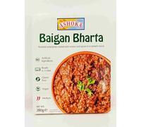 Ashoka Indian Ready Meals Collection, Gluten-Free, Vegan & Vegetarian Curry Pack,Heat & Eat,12 Authentic Dishes (Pack of 1, Baigan Bharta)