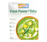 Ashoka Indian Ready Meals Collection, Gluten-Free, Vegan & Vegetarian Curry Pack,Heat & Eat,12 Authentic Dishes (Pack of 1, Palak Paneer)