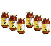 Ashoka Lime Pickle Mild 500g (Pack of 6) - Perfect as a Side Condiment for Any Indian Dish - Eaten With Indian Dinner or With Indian Breakfast