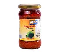 Ashoka Mango Pickle in Olive Oil 300g- Perfect as a Side Condiment for Any Indian Dish - Eaten with Indian Dinner or with Indian Breakfast