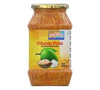 Ashoka Shredded Mango Pickle (Chundo) 575g- Perfect as a Side Condiment for Any Indian Dish - Eaten With Indian Dinner or With Indian Breakfast