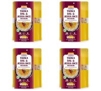 Ashoka Tadka Dal & Jeera Rice Combo Meal (Pack of 4)- Authentic Yellow Lentil Curry with Cumin Rice Microwave Meal for one
