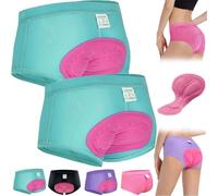 Ashopfun Chevaroo Underwear, Chevaroo Equestrian Underwear for Women,Chevaroo Padded Underwear,Cycling Breathable 3D Padded,Chevaroo Padded Equestrian Underwear for Horseback Riding Women (Blue*2, M)