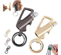 Ashopfun Keychain Lighter Match Strike,Permanent Match Infinity Lighter with Multitool Keychain Bottle Opener,Waterproof Reusable Matchstick,Infinity Kerosene Lighters for Outdoor Survival (Set A)