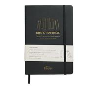 Ashridge Black A5 PU Book Journal - Reading Log and Review Notebook