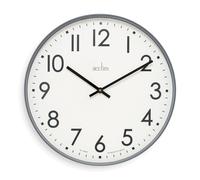 Ashridge Large Wall Clock Quartz Contemporary Statement 50cm Acctim Dark Grey One Size